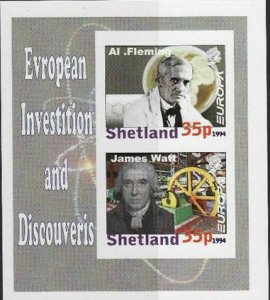 SHETLAND - 1994 - Europa,  Inventions - Imp 2v Sheet-M N H-Private Issue
