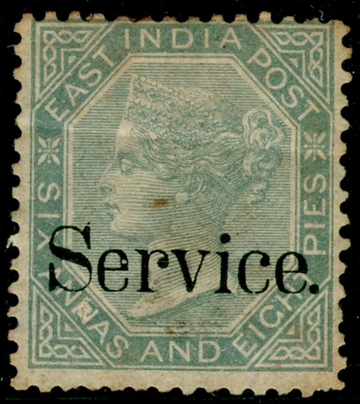 INDIA SGO30b, 6a 8p Slate PREPARED NOT ISSUED, M MINT. Cat £700.