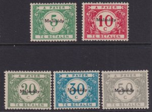 GERMANY UNDER BELGIAN OCC 1NJ6 - 1NJ10 MINT HINGED OG* NO FAULTS VERY FINE! R902