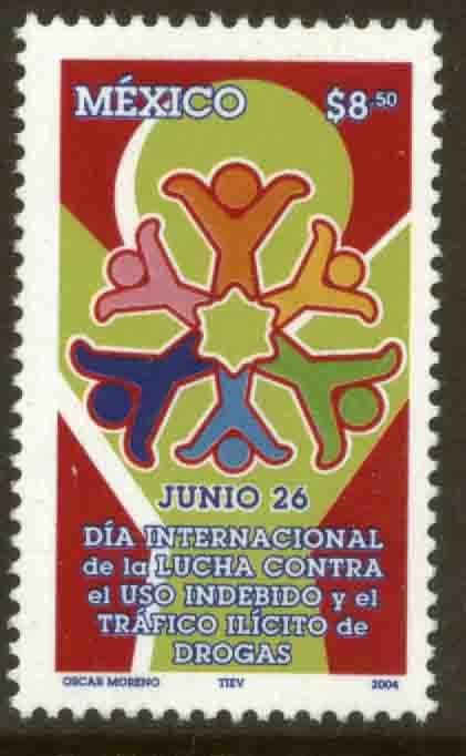 MEXICO 2350, INTERNATIONAL DAY AGAINST ILLEGAL DRUGS. MINT, NH. VF.