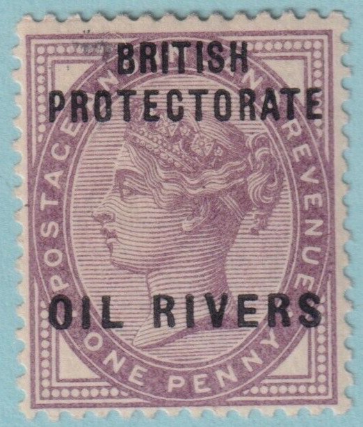 NIGER COAST PROTECTORATE 2 MINT NEVER HINGED OG** NO FAULTS VERY FINE! MQK