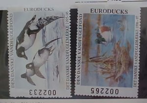 DENMARK DUCKS 1995,1996 MINT LIGHT HINGED