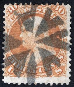 US Sc 71 Bold Circle of V's Cancel