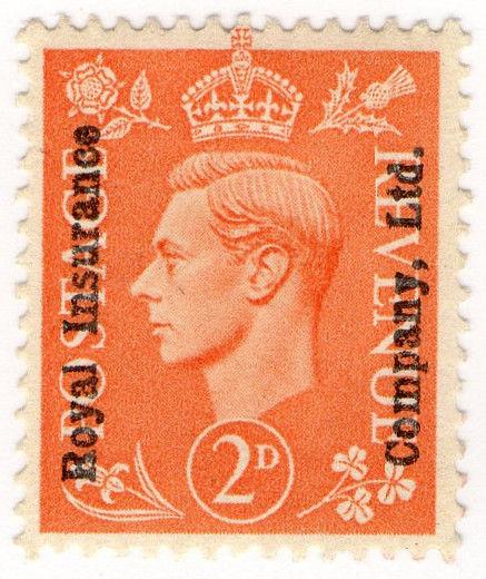 (I.B) George VI Commercial Overprint : Royal Insurance