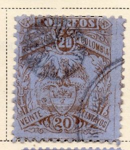 Colombia 1892-98 Early Issue Fine Used 20c. 172715