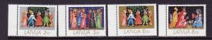 D4-Latvia-Sc#336-9-unused NH set-Christmas-1992-