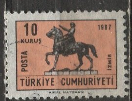 Turkey 1967: Sc. # 1729A; Used Single Stamp