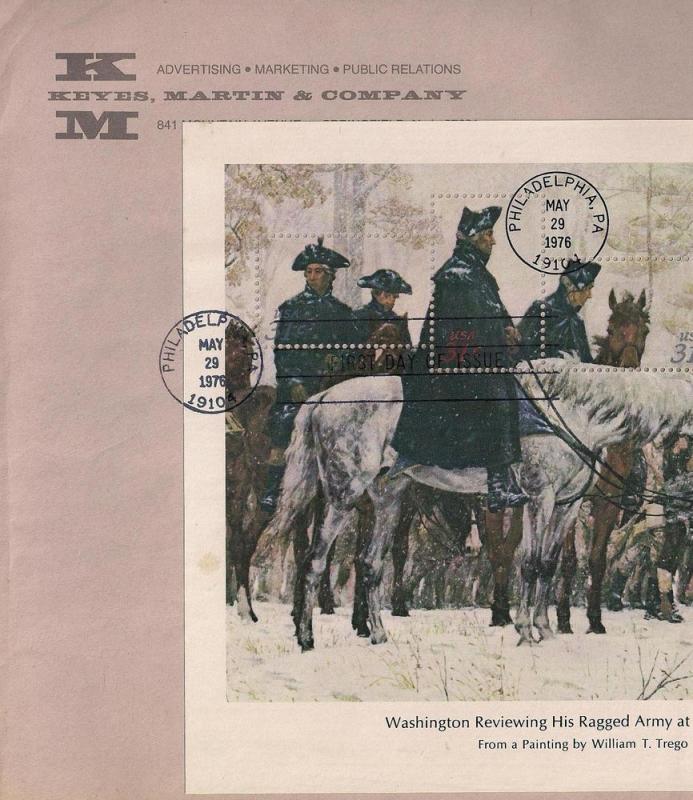 Bicentennial Souvenir Sheets FDC #1686 through #1689