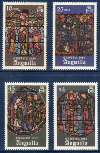 ANGUILLA 1986 Easter; Scott 664-67; MNH