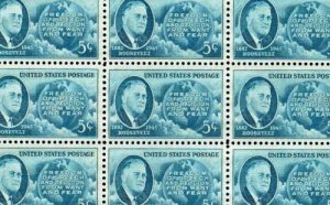 1946 - FDR & GLOBE - #933 Full Mint -MNH- Sheet of 50