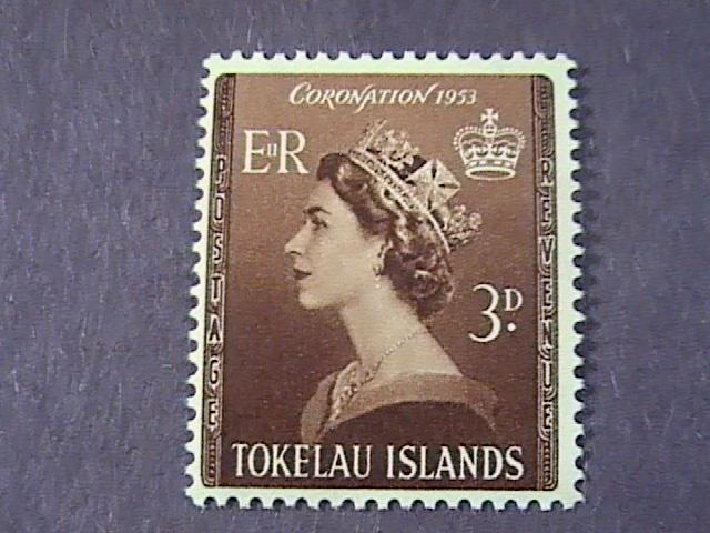 TOKELAU # 4 -MINT NEVER/HINGED----QEII----1953