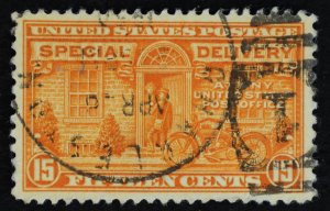 U.S. Used Stamp Scott #E16 15c Special Delivery, Superb. Charleston CDS Cancel.