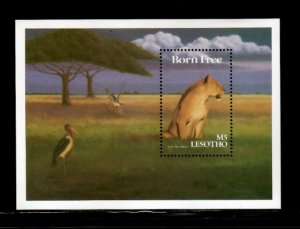 Lesotho 1991 - African Theme Movies Film - Souvenir Stamp Sheet Scott #825 - MNH
