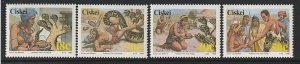 1990 South Africa - Ciskei - Sc 147-50 - MNH VF - 4 singles - Folklore