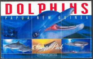 Papua New Guinea 2003 Marine Life Dolphins Set of 6 Booklet MNH