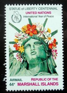 Marshall Islands, Scott # C8 MNH, Statue Liberty,Lighthouse,