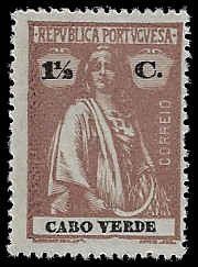 Cape Verde #147 MNH; 1 1/2c Ceres (1914)