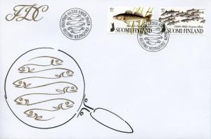 Finland 2018 FDC Nordic Fish Fishes Norden 2v S/A Set Cover Stamps