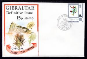 Gibraltar 350A Flower U/A FDC