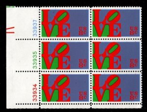 ALLY'S STAMPS US Plate Block Scott #1475 8c LOVE [6] MNH F/VF [F-51 LL]