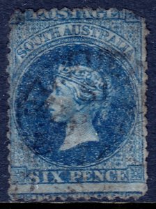 South Australia - Scott #69 - Used - Rounded corner UR - SCV $7.00