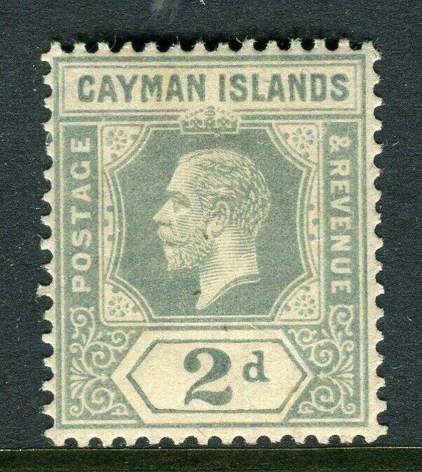 CAYMAN ISLANDS; 1912 early GV issue fine Mint hinged Shade of 2d. value