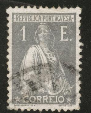 Portugal Scott 298J Used 1E Ceres stamp 1924