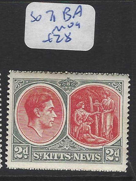 ST KITTS NEVIS  (PP2806B)  KGVI  2  D  SG 71BA   MOG