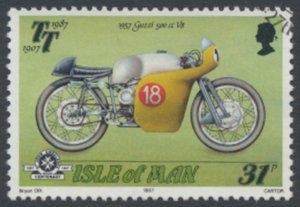 GB  Isle of Man   SC#  338 Used   Motor Bike Racing   see details & scans