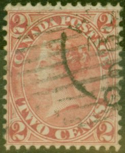 Canada 1864 2c Rose-Red SG44 Fine Used