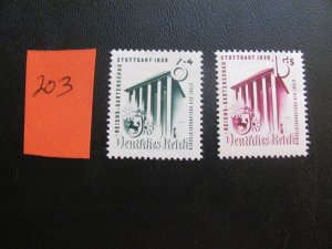 Germany 1939 MNH SC B138-139 SET XF 20 EUROS (203) NEW COLLECTION