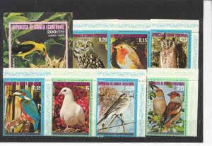 Guinea Eq.Mi.929-35/bl.237 MNH Birds
