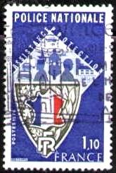 National Police, Help and Protection, France stamp SC#1502 used