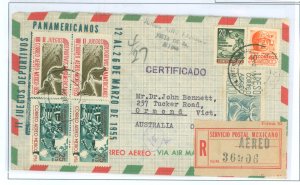 Mexico  1955 Reg. to Australia