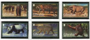 GIBRALTAR 1284-1289 MNH SCV $10.00 BIN $5.00 ANIMALS