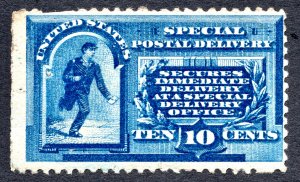 US 10¢ 1885 Special Delivery Stamp #E1 MNH CV $1,250