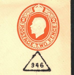 GB KGV Stationery REDUCED RATE 2d EP65 Unused *946* Middlesbrough 1922 E251