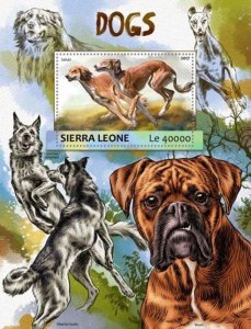 Sierra Leone - 2017 Dogs on Stamps - Stamp Souvenir Sheet - SRL17309b