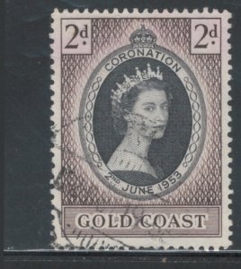 Gold Coast 1953 Queen Elizabeth II Coronation Omnibus Issue Scott # 160 Used