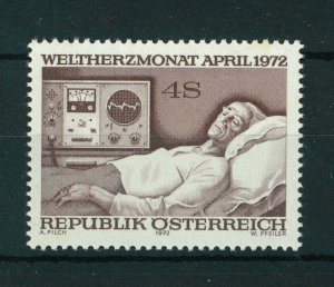 Austria 1972 World Heart Month stamp. MNH. Sg 1636