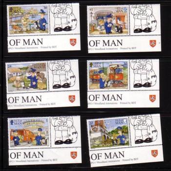 Isle of Man Sc 608-13 1994 Postman Pat stamp set NH