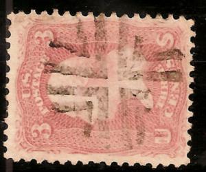 US Fancy Cancel ~  SON Elaborate CROSSROADs Type / d6