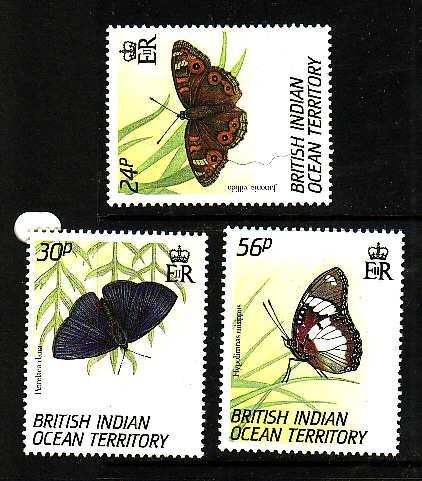 BIOT-Sc#148-50-unused NH set-Butterflies-Insects-1994-