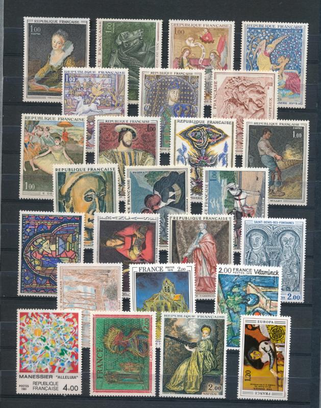 France - Art Painting Stamps MNH  (FR-122)