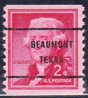 Precancel Beaumont TX PSS 1055 61 Bureau Issue United