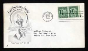 Lot of 4 Different First Day Covers from 1940 to 1943 - Lot # 3