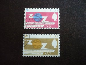 Stamps - Fiji - Scott# 211-212 - Used Set of 2 Stamps