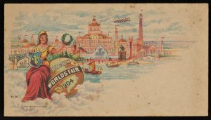 1904 ST Louis Worlds Fair Unused Cover ~ Hesse Envelope Co