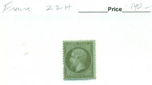 FRANCE #22, Mint Hinged, Scott $140.00