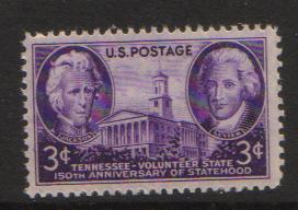 #941 MNH 3c Tennessee, 150 years 1946-47 Issue